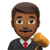 👨🏾‍⚖️ man judge: medium-dark skin tone display on Apple